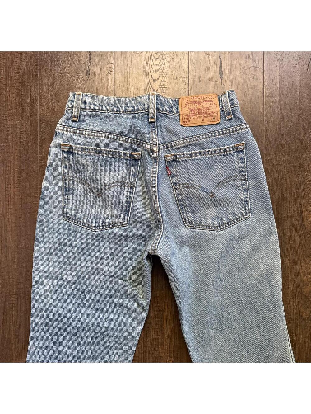Vintage 90s Levi 517 Jeans Bootcut 28x32 Sz 9 Western Rodeo Cowgirl Hippie